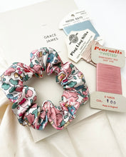 Load image into Gallery viewer, Liberty London Silk Scrunchie Candy floss