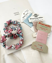 Load image into Gallery viewer, Liberty London Silk Scrunchie Candy floss