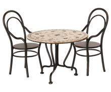 Load image into Gallery viewer, Maileg Dining table, set with 2 chairs