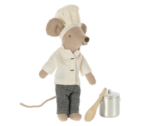 Load image into Gallery viewer, Maileg Chef mouse w. soup pot and spoon