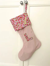 Load image into Gallery viewer, Personalised Liberty Christmas stocking