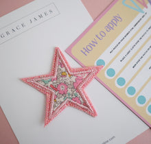 Load image into Gallery viewer, Liberty London Appliqué Star Patch. (Iron on)