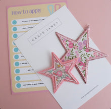 Load image into Gallery viewer, Liberty London Appliqué Star Patch. (Iron on)