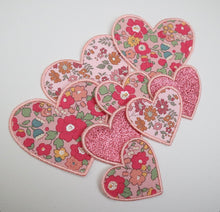 Load image into Gallery viewer, Liberty Appliqué Iron On Heart Patch.