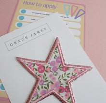 Load image into Gallery viewer, Liberty London Appliqué Star Patch. (Iron on)
