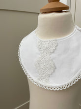 Load image into Gallery viewer, Irish Linen and Lace Christening Bib