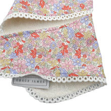 Load image into Gallery viewer, Liberty London Baby Bib Julia Belle A Pink