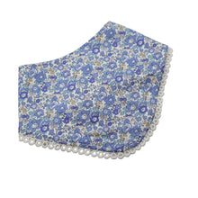 Load image into Gallery viewer, Liberty London Baby Bib Betsy Ann Blue with lace