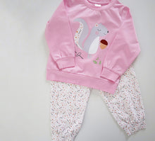 Load image into Gallery viewer, Girls Pink Squirrel Pjs