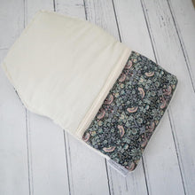 Load image into Gallery viewer, Liberty Strawberry Thief Black Hot Water bottle