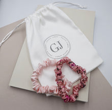 Load image into Gallery viewer, Liberty London Silk Scrunchies Pink