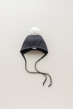 Load image into Gallery viewer, Briar Charcoal Pom Bonnet