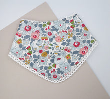 Load image into Gallery viewer, Liberty London Dribble Bib Betsy Blue