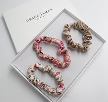 Load image into Gallery viewer, Liberty London Silk Scrunchies Trio Petal