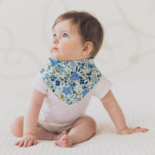 Load image into Gallery viewer, Rifle Co blue Floral Bib