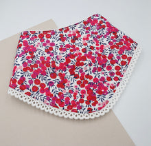 Load image into Gallery viewer, Wiltshire Berry Red Liberty London Bib