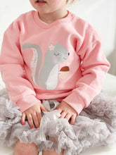 Load image into Gallery viewer, Girls Pink Squirrel Sweatshirt