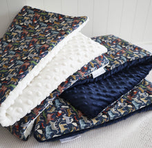 Load image into Gallery viewer, Liberty Quey Navy Padded Blanket