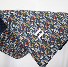 Load image into Gallery viewer, Liberty Quey Navy Padded Blanket