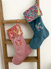 Load image into Gallery viewer, Personalised Liberty Christmas stocking
