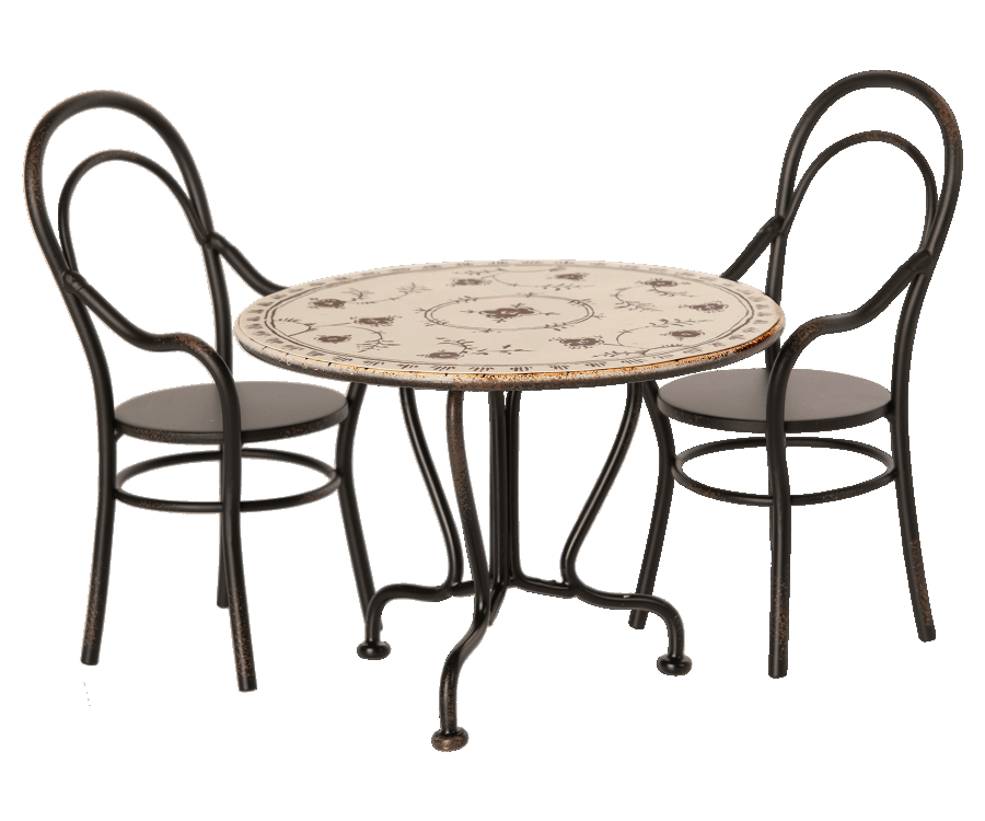 Maileg Dining table, set with 2 chairs