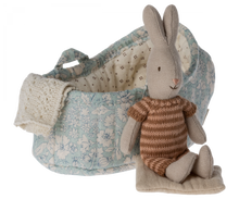 Load image into Gallery viewer, Maileg Rabbit in carry cot, Micro
