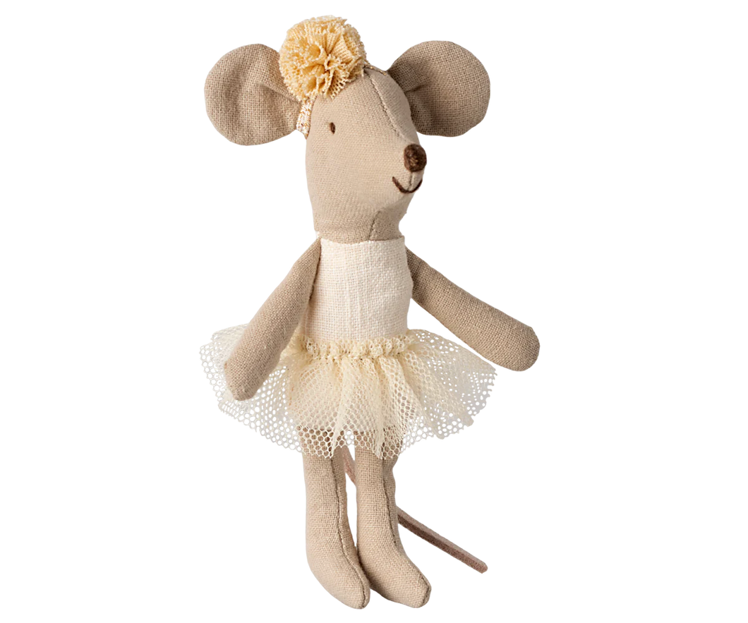 Maileg Ballerina Mouse Little sister - Off white