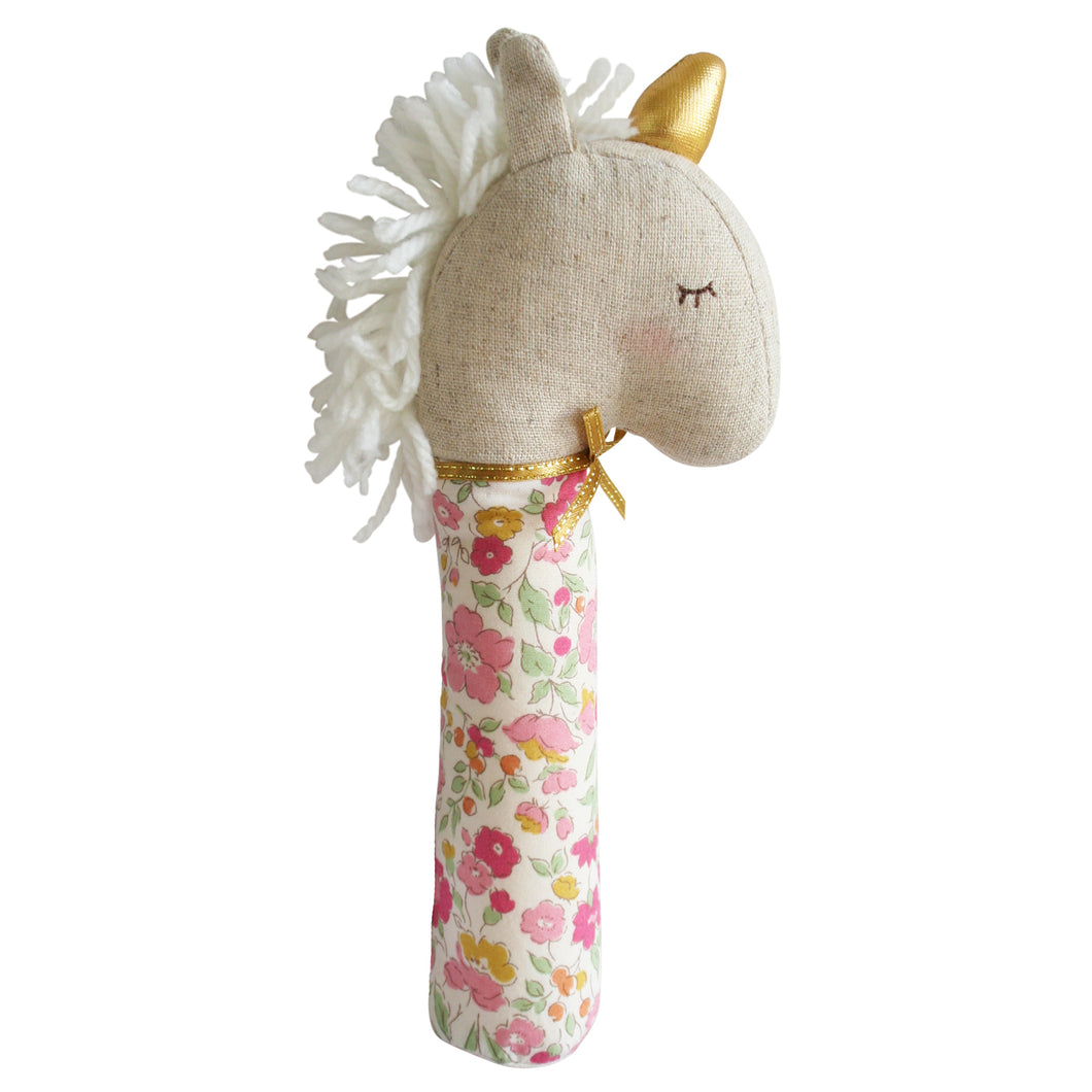 Yvette Unicorn Squeaker Rose Garden