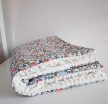 Load image into Gallery viewer, Betsy Blue Padded Liberty Blanket
