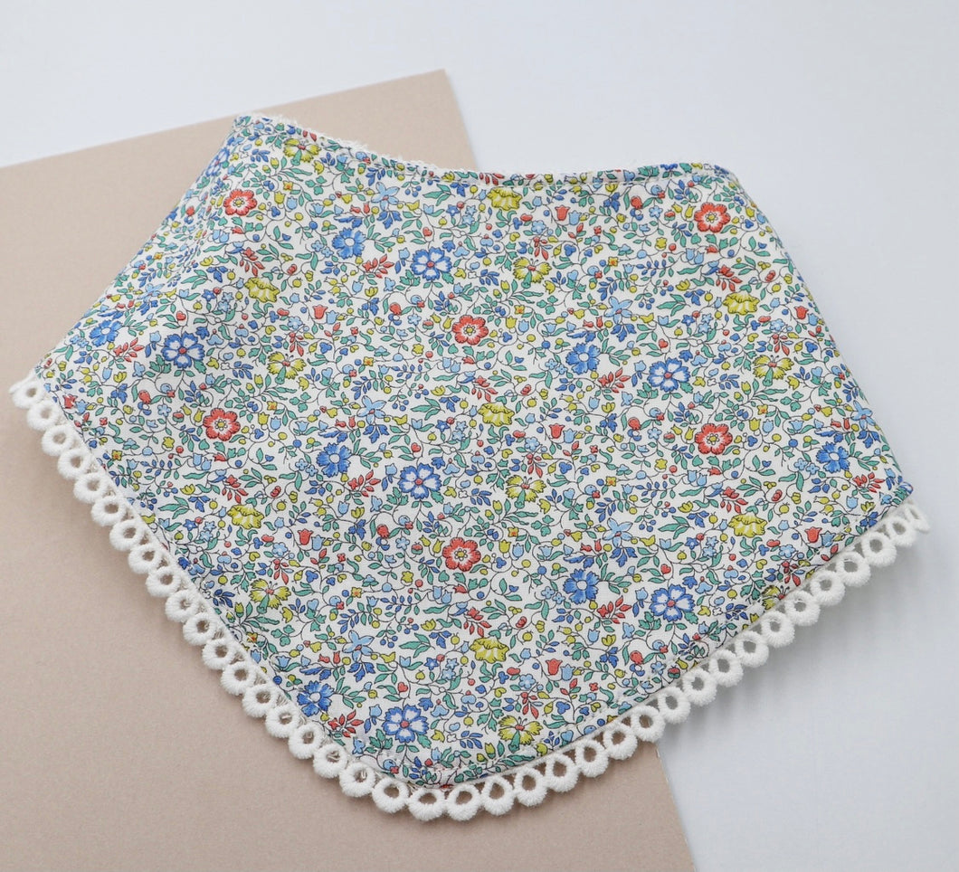 Katie and Millie Green Liberty Bib