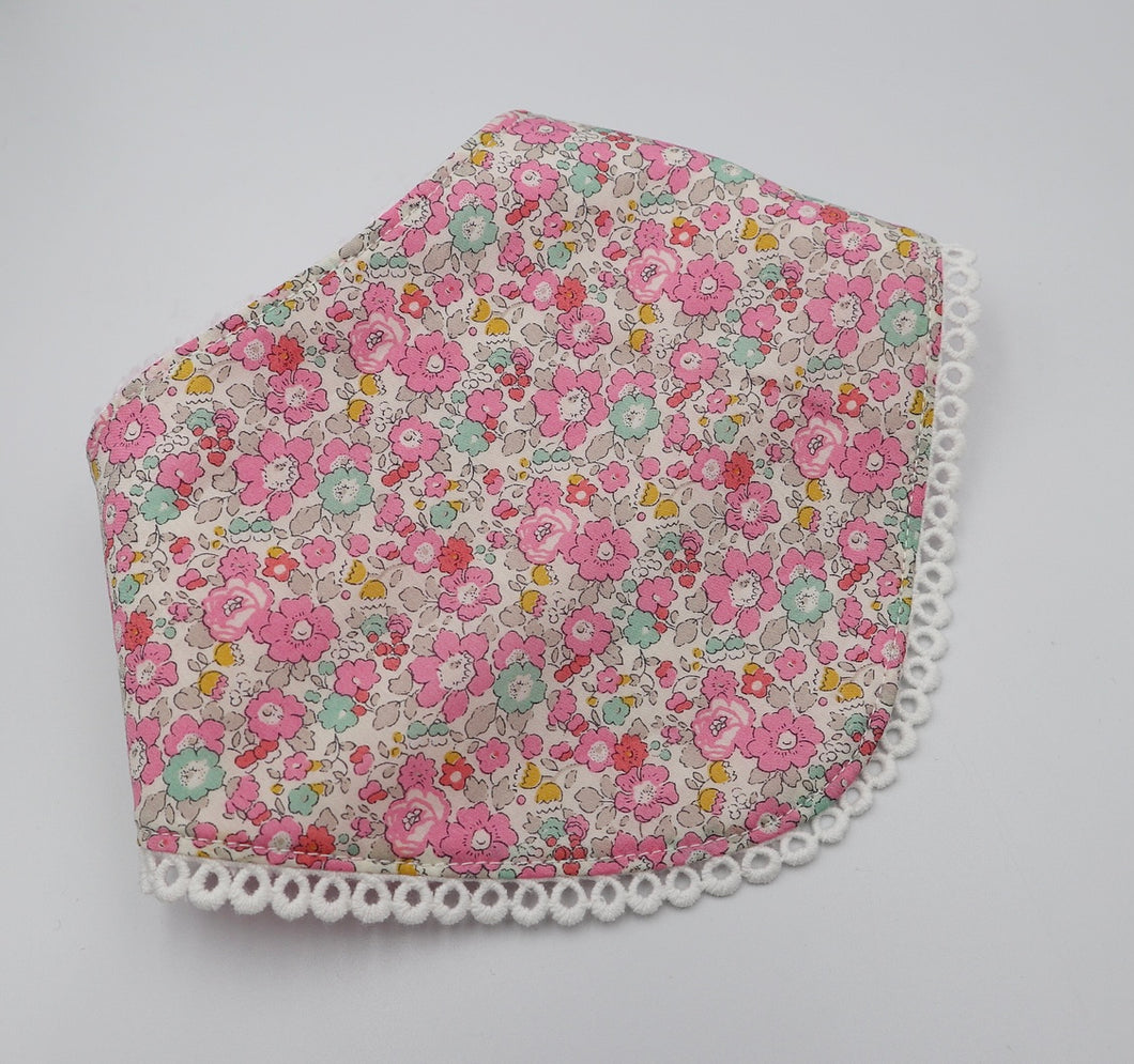 Liberty London Dribble Bib Betsy Ann Pink