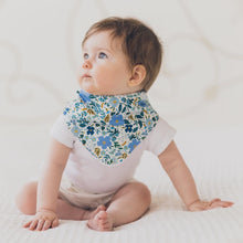 Load image into Gallery viewer, Rifle Co blue Floral Bib
