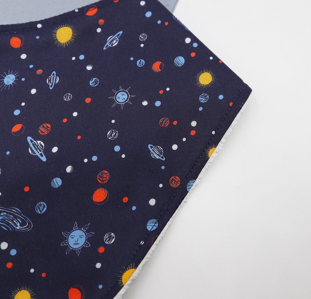 Liberty London Planets dribble bib