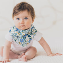 Load image into Gallery viewer, Rifle Co blue Floral Bib

