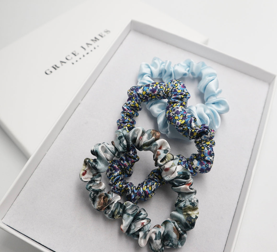 Liberty London Silk Scrunchies Trio Encore