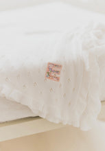 Load image into Gallery viewer, Personalised Ruffle Blanket - Off White
