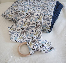 Load image into Gallery viewer, Liberty Quey Blue Padded Blanket
