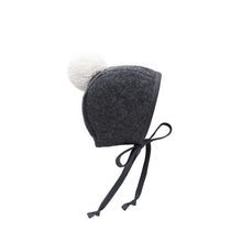 Load image into Gallery viewer, Briar Charcoal Pom Bonnet
