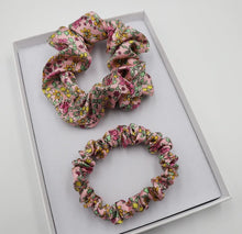 Load image into Gallery viewer, Liberty London Silk Scrunchies Emilia’s Bloom
