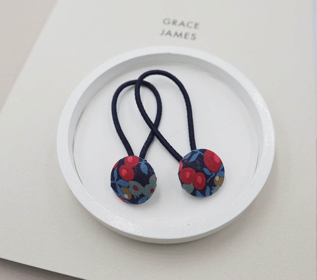 Wiltshire Navy Liberty Button Bobbles